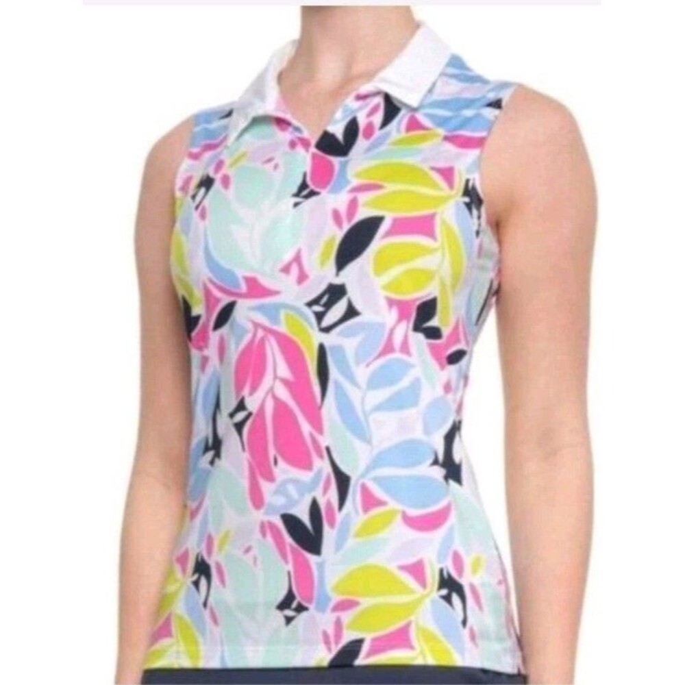 Tommy Bahama Women's Active Golf Floral Print Sleeveless Top M